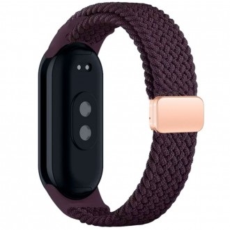 Bordo spalvos tekstilinis dirželis "Tech-Protect Nylonmag" laikrodžiui Xiaomi Smart Band 8 / 9 / NFC 