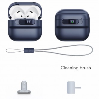 Mėlynas ausinių dėklas "ESR Pulse Halolock Magsafe" skirtas Apple Airpods 4