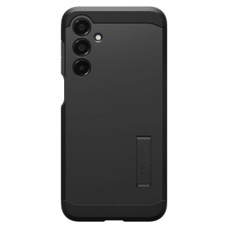 Juodos spalvos dviejų sluoksniu dėklas/stovas "Spigen Tough Armor" telefonui Samsung Galaxy A16 4G / 5G 