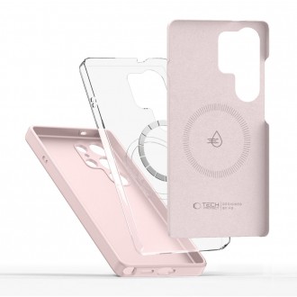 Perlų/rožinės spalvos dėklas "Tech-Protect Silicone Magsafe" telefonui Samsung Galaxy S25 Ultra