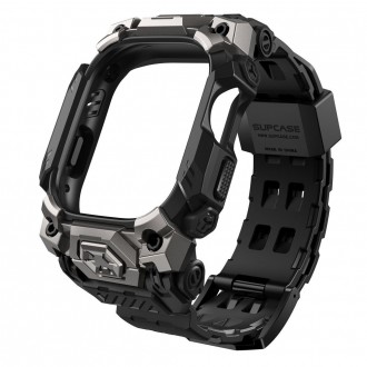 Juodos spalvos laikrodžio dėklas/apyrankė "Supcase UB Ore" laikrodžiui Apple Watch Ultra 1 / 2 (49 MM)