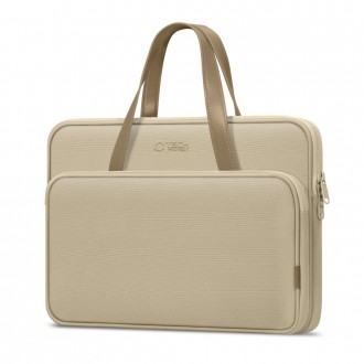 Smėlio spalvos nešiojamo kompiuterio krepšys "Tech-Protect Carrying Bag Laptop 13-14"