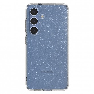 Skaidrus dėklas su blizgučiais "Spigen Liquid Crystal Glliter" telefonui Samsung Galaxy S25