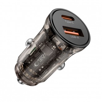 Automobilinis įkroviklis "Tech-Protect CC01 2-Port PD30W/QC3.0" 