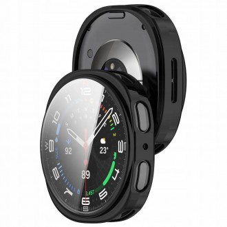 Juodas dėklas "Tech-Protect Defense" laikrodžiui Samsung Galaxy Watch 8 (44 MM)