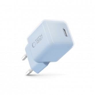 Melsvas pakrovėjas-įkroviklis "Tech-Protect NCM33W 1-Port network charger PD 25W