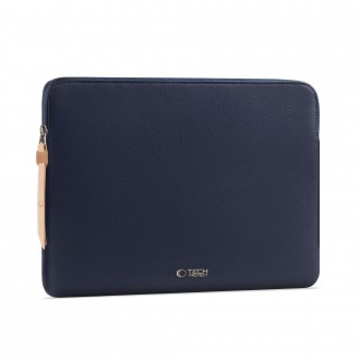 Tamsiai mėlynas nešiojamo kompiuterio dėklas "Tech-Protect Fleece Laptop" 13-14 