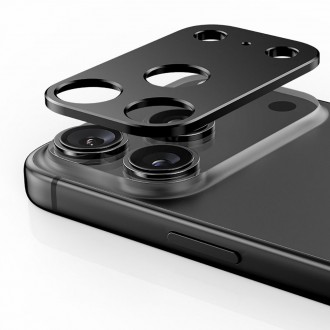 Juoda kameros apsauga "Tech-Protect Camalloy Fit+" telefonui Apple iPhone 17 Pro Max