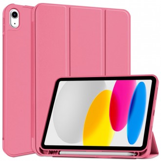 Rožinis atverčiamas dėklas "Tech-Protect SC Pen" planšetei Apple iPad 10.9” 10 / 2022 / 11” 11 / 2025
