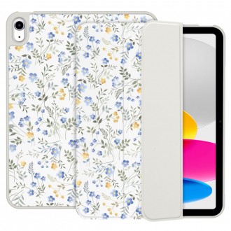 Gėlėtas atverčiamas dėklas "Tech-Protect SC Pen" planšetei Apple iPad 10.9” 10 / 2022 / 11” 11 / 2025