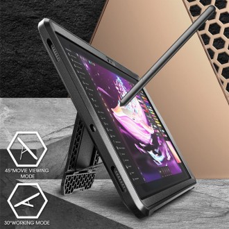 Juodas itin tvirtas dėklas "Supcase Unicorn Beetle Pro" planšetei Samsung Galaxy TAB S10 FE+ Plus 13.1. X620 / X626B