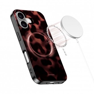 Gyvūnų rašto dėklas "Tech-Protect Lamano Magsafe Panther" telefonui Apple iPhone 17  