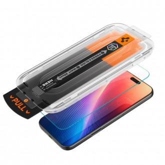 Apsauginis stiklas Spigen "Glas.TR EZ FIT su montavymo rėmeliu telefonui Apple iPhone 16 Pro Max / 17 Pro Max