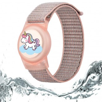 Apyrankė skirta Apple Airtag 1 / 2 "Tech-Protect Nylon for Kids Magic Pony" 