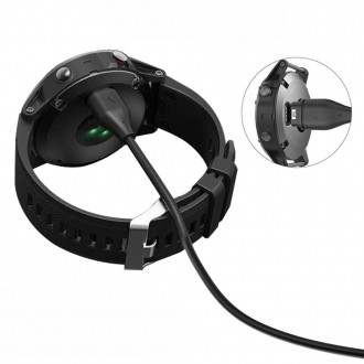 Juodas USB pakrovimo laidas TECH-PROTECT MC04 ULTRABOOST 100CM Garmin laikrodžiui 