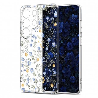 Skaidrus gėlėtas dėklas "Tech-Protect Flexair Spring Flower" telefonui Samsung Galaxy S26 ULTRA