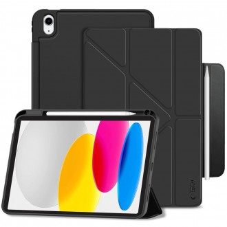 Juodas atverčiamas dėklas Tech-Protect SC Pen Origami planšetei Apple iPad 10.9” 10 / 2022 / 11” 11 2025