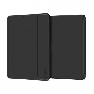 Juodas atverčiamas dėklas Tech-Protect SC Pen planšetei Apple iPad PRO 11” 5 / 6 2024-2025