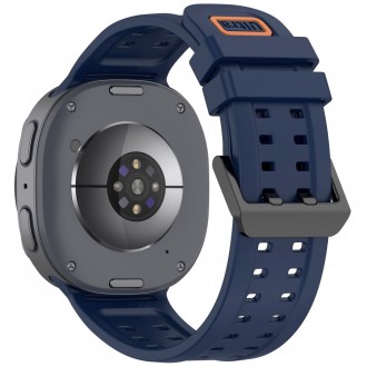 Mėlyna apyrankė Tech-Protect Silicone Air laikrodžiui Samsung Galaxy Watch 8 / 9 / CLASSIC (40 / 44 / 46 MM)