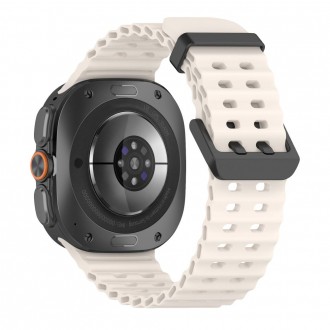Starlight spalvos apyrankė "Tech-Protect Iconband Pro" laikrodžiui Samsung Galaxy Watch ULTRA 1 / 2 2024-2026 (47 MM)