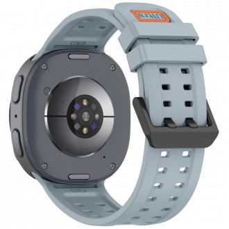 Pilka apyrankė Tech-Protect Silicone Air laikrodžiui Samsung Galaxy Watch 8 / 9 / CLASSIC (40 / 44 / 46 MM)
