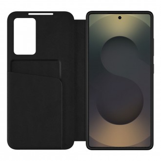 Juodas atverčiamas dėklas "Tech-Protect Smart Wallet" telefonui Samsung Galaxy S26 ULTRA