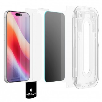 Privatumą suteikiantis stikliukas Spigen GLAS.TR EZ FIT PRO HD AC 2-PACK PRIVACY (2-vnt.) telefonui Apple IPhone 18 PRO
