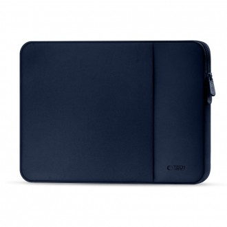 Juodas nešiojamo kompiuterio dėklas Tech-Protect Neopren Laptop 15-16 NAVY BLUE