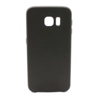 Juodas dirbtinės odos dėklas Tellos "Leather case" telefonui Samsung S6 (G920)