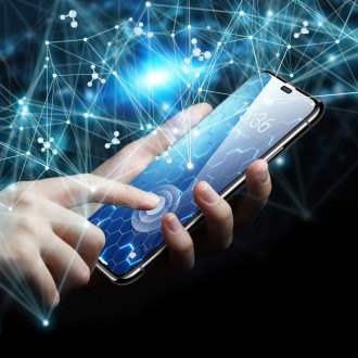 Apsauginis grūdintas stiklas HOFI HYBRID GLASS  telefonui Xiaomi Poco M3 Pro / Redmi Note 10 5G