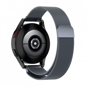 Pilka apyrankė laikrodžiui Galaxy Watch 4 / 5 / 5 PRO 6 (40 / 42 / 44 / 45 / 46 MM) "Tech-Protect Milaneseband"