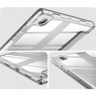 Sidabro spalvos atverčiamas dėklas Galaxy Tab A8 10.5 X200 / X205 "INFILAND RUGGED CRYSTAL"