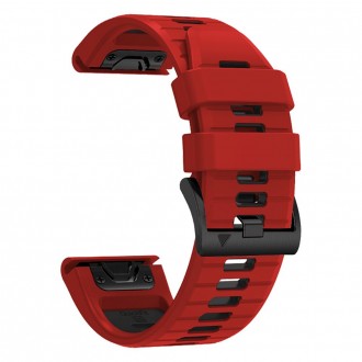 Raudonos spalvos apyrankė "Tech-Protect Iconband Pro" laikrodžiui Garmin Fenix 3 / 5X / 3HR / 5X PLUS / 6X / 6X PRO / 7X (26mm)