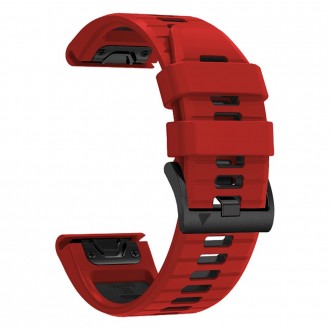 Raudonos spalvos apyrankė "Tech-Protect Iconband Pro" laikrodžiui Garmin Fenix 5 / 6 / 6 PRO / 7 (22mm)