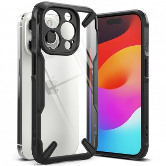 Juodais tvirtais kraštais dėklas "Ringke Fusion X Magnetic Magsafe" telefonui iPhone 15 