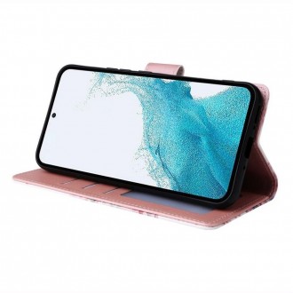 Marmurinis atverčiamas dėklas "Tech-Protect Wallet Marble" telefonui Samsung Galaxy A35 5G