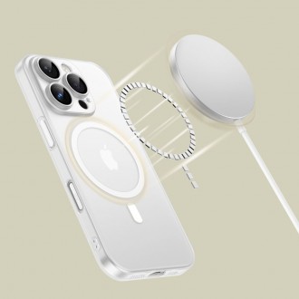 Plonas baltas/matinis dėklas "Tech-Protect Magslim Magsafe" telefonui iPhone 16 Pro Max