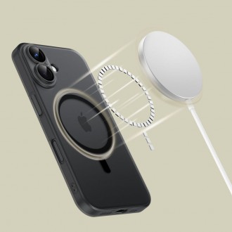 Plonas juodas/matinis dėklas "Tech-Protect Magslim Magsafe" telefonui iPhone 15 Pro 