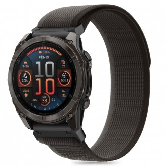 Juoda apyrankė "Tech-Protect Nylon" laikrodžiui Garmin Fenix 5X / 5X Plus / 6X / 6X PRO / 7X / 8 (51 MM)