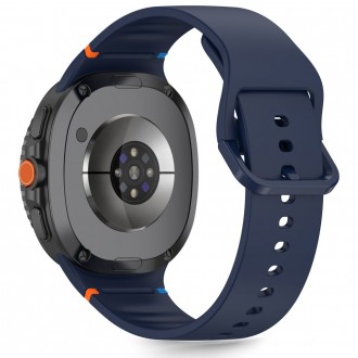 Mėlyna apyrankė "Tech-Protect Silicone" laikrodžiui Samsung Galaxy Watch 8 / Classic (40 / 44 / 46 MM)