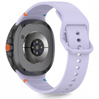 Alyvinės spalvos apyrankė "Tech-Protect Silicone" laikrodžiui Samsung Galaxy Watch 8 / Classic (40 / 44 / 46 MM)