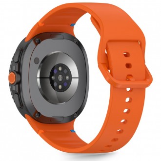 Oranžinė apyrankė "Tech-Protect Silicone" laikrodžiui Samsung Galaxy Watch 8 / Classic (40 / 44 / 46 MM)