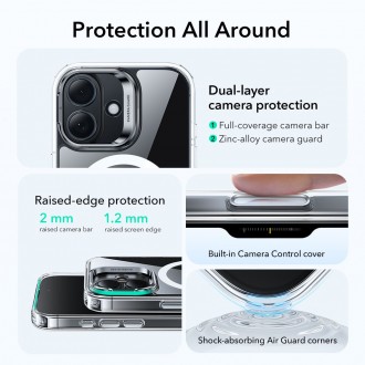 Skaidrus "ESR Classic Hybrid Kickstand Magsafe" telefonui Apple iPhone 17 