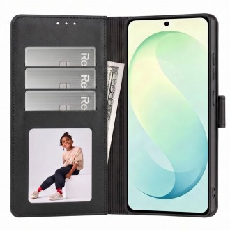Juodas atverčiamas dėklas "Tech-Protect Wallet" telefonui Samsung Galaxy S26 FE