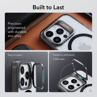 Skaidrus su pilkomis detalėmis dėklas/stovas "Esr Classic Kickstand Halolock Magsafe" telefonui iPhone 14 Pro Max