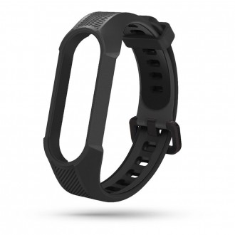 Juoda apyrankė "Tech-Protect Armour" laikrodžiui Xiaomi Mi Smart Band 5 / 6 / 6 NFC / 7