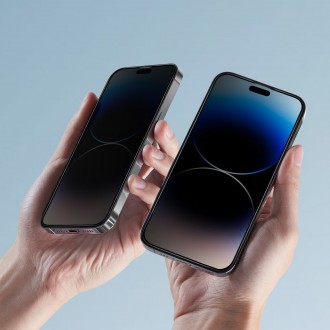 Privatumą suteikiantis apsauginis stikliukas "Hofi Anti Spy Glass Pro+ Privacy" telefonui Xiaomi Redmi Note 13 Pro 5G 