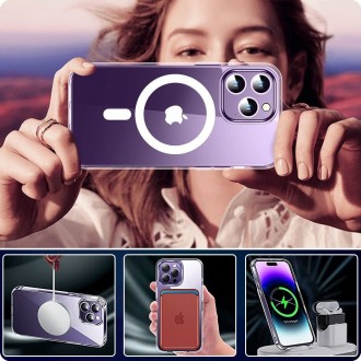 Skaidrus dėklas "Tech-Protect Flexair Hybrid Magsafe" telefonui Samsung Galaxy A55 5G