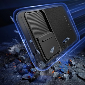 Juodas dėklas su kameros apsauga "Tech-Protect Velar Cam+" telefonui Samsung Galaxy A55 5G