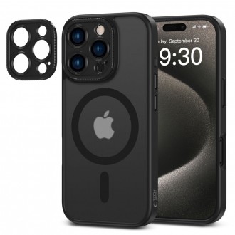 Juodas matinis dėklas "Tech-Protect Magcam Magsafe" telefonui Apple iPhone 16 Pro